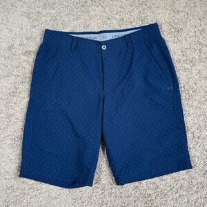 Under Armour Men's 11” Match Play Novelty Golf Shorts Dots Size 34 Heatgear